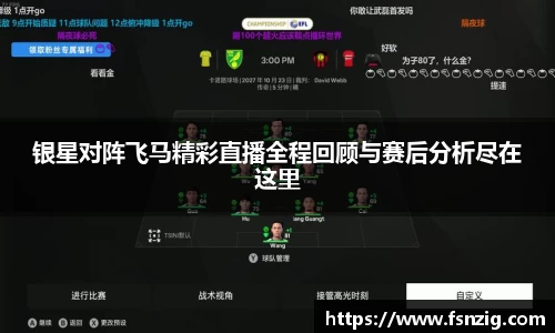 银星对阵飞马精彩直播全程回顾与赛后分析尽在这里